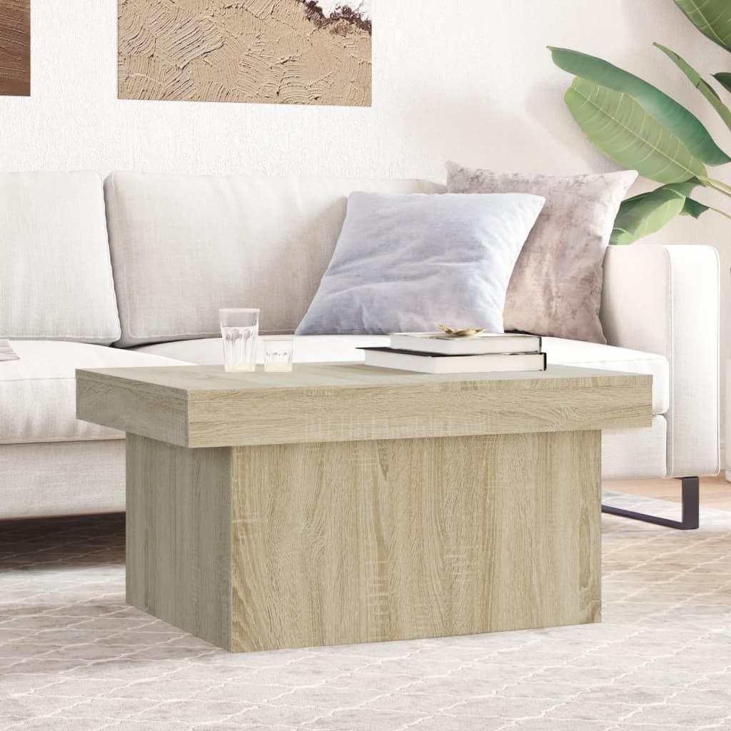 Salongbord Sonoma Eik 80X55X40 Cm Konstruert Tre