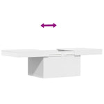 Salongbord Hvit 100X55X40 Cm Konstruert Tre