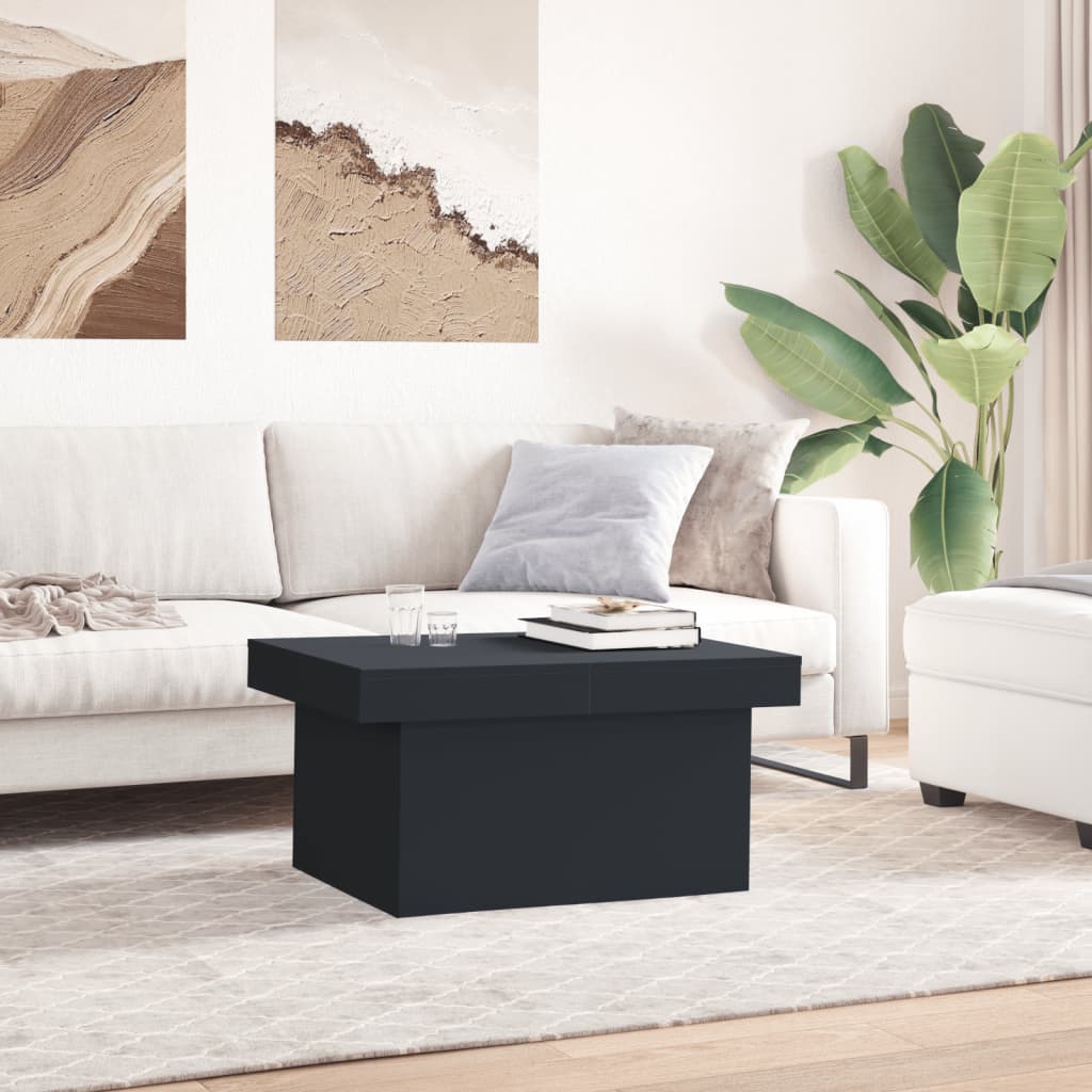 Salongbord Svart 100X55X40 Cm Konstruert Tre