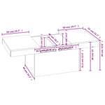 Salongbord Svart 100X55X40 Cm Konstruert Tre