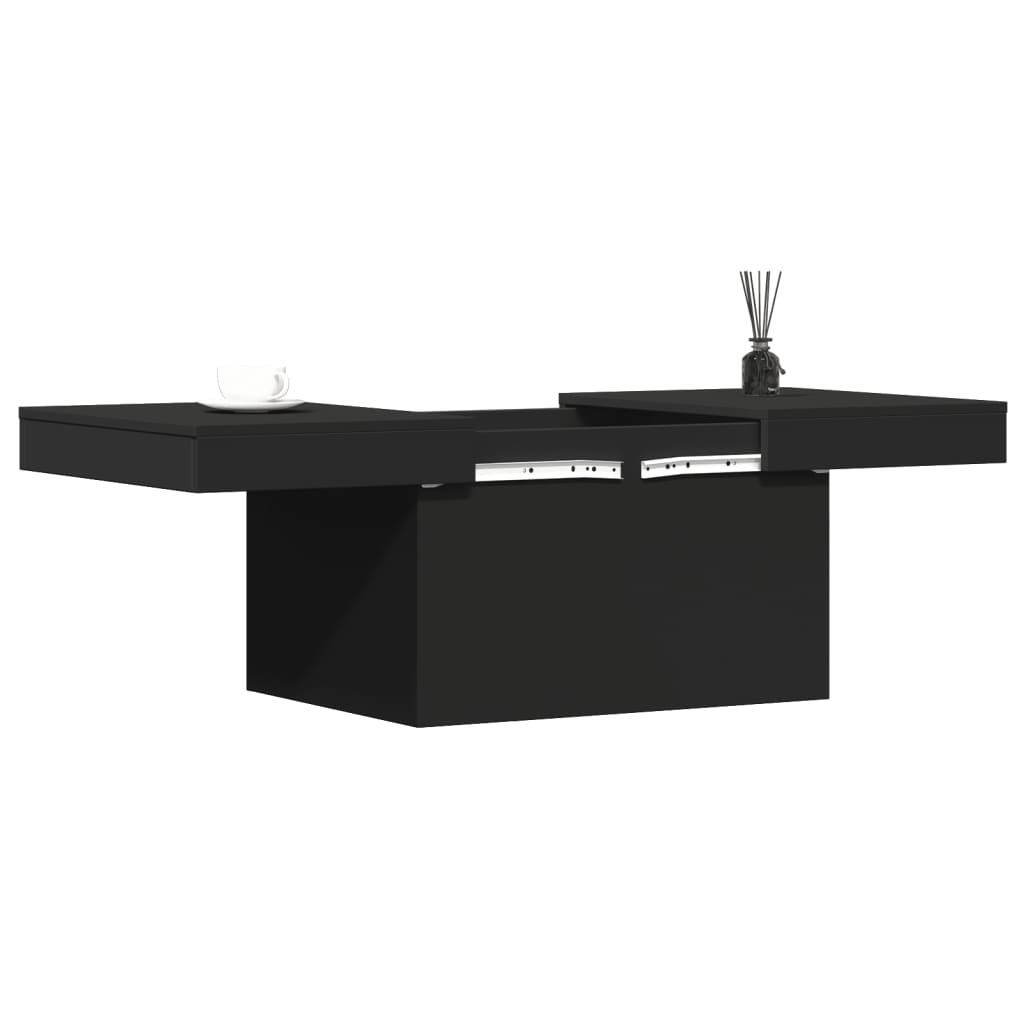 Salongbord Svart 100X55X40 Cm Konstruert Tre