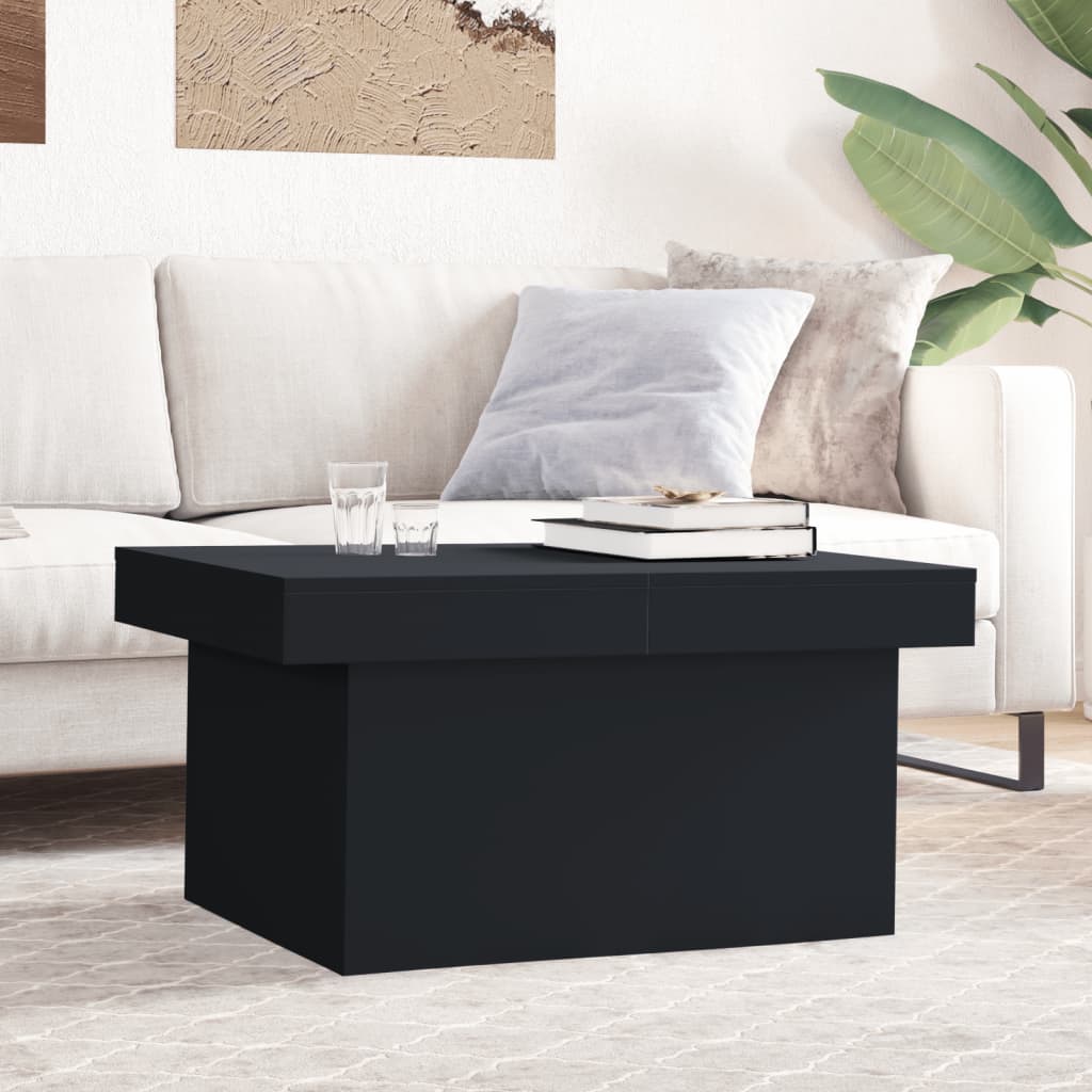 Salongbord Svart 100X55X40 Cm Konstruert Tre