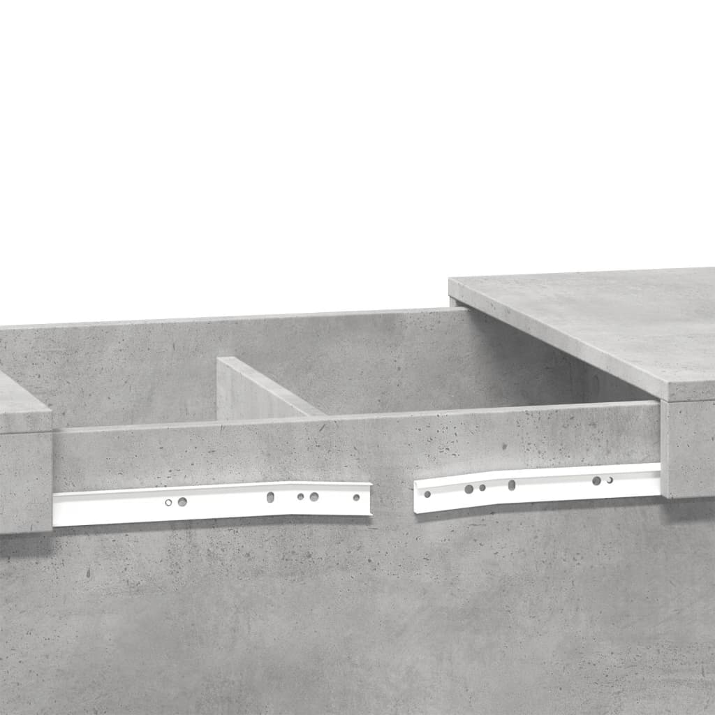 Salongbord Betonggrå 100X55X40 Cm Konstruert Tre