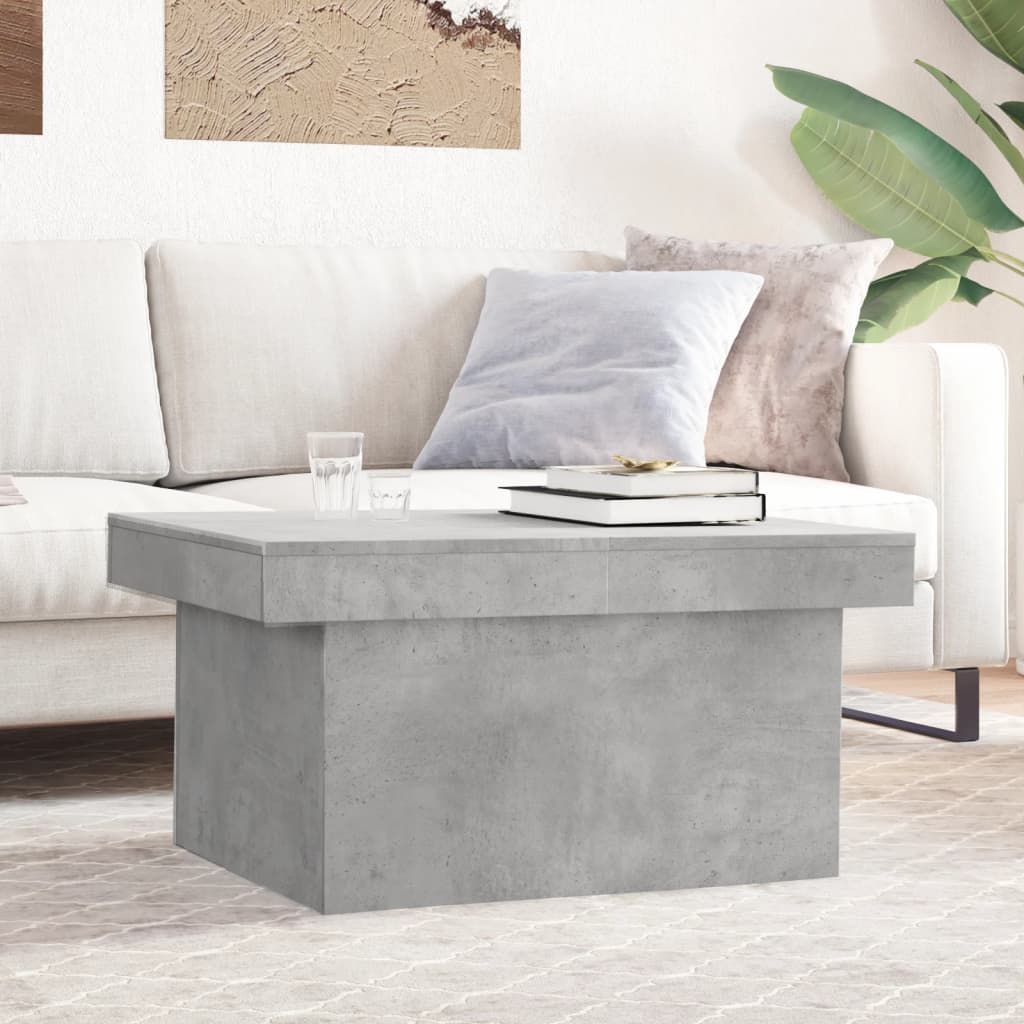 Salongbord Betonggrå 100X55X40 Cm Konstruert Tre