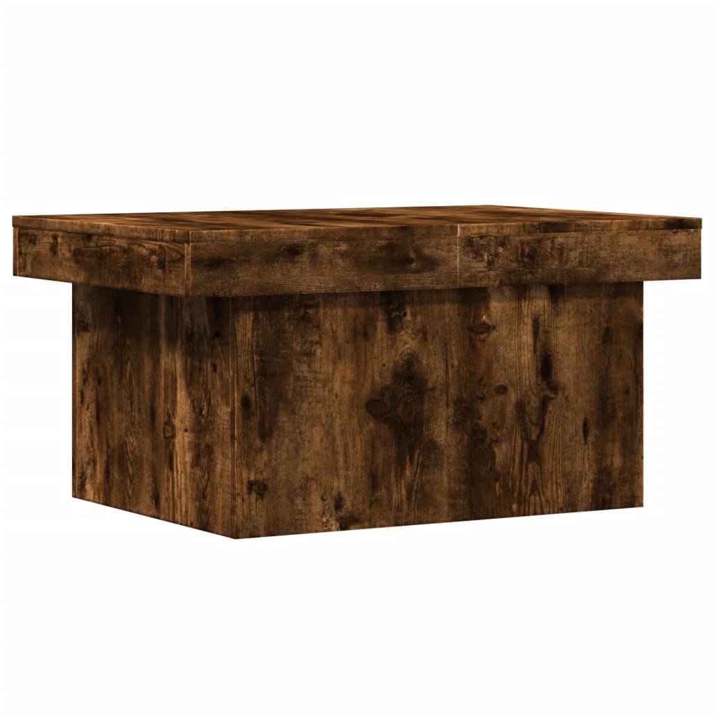 Salongbord Røkt Eik 100X55X40 Cm Konstruert Tre