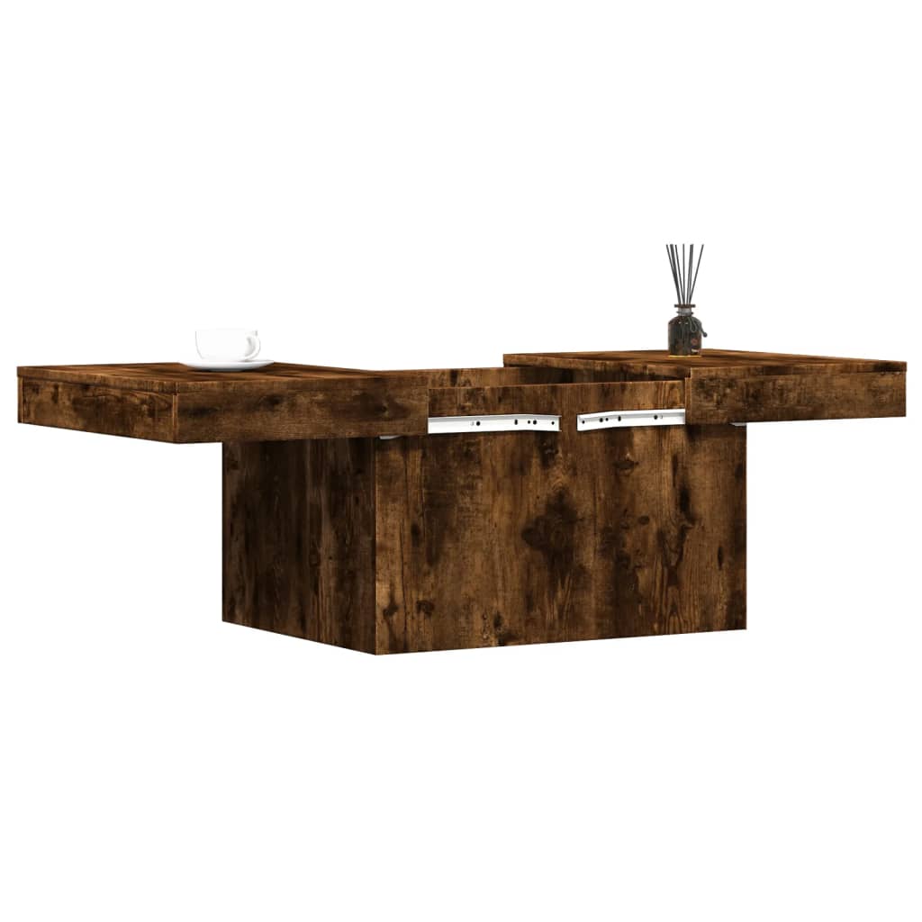 Salongbord Røkt Eik 100X55X40 Cm Konstruert Tre