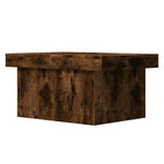 Salongbord Røkt Eik 100X55X40 Cm Konstruert Tre