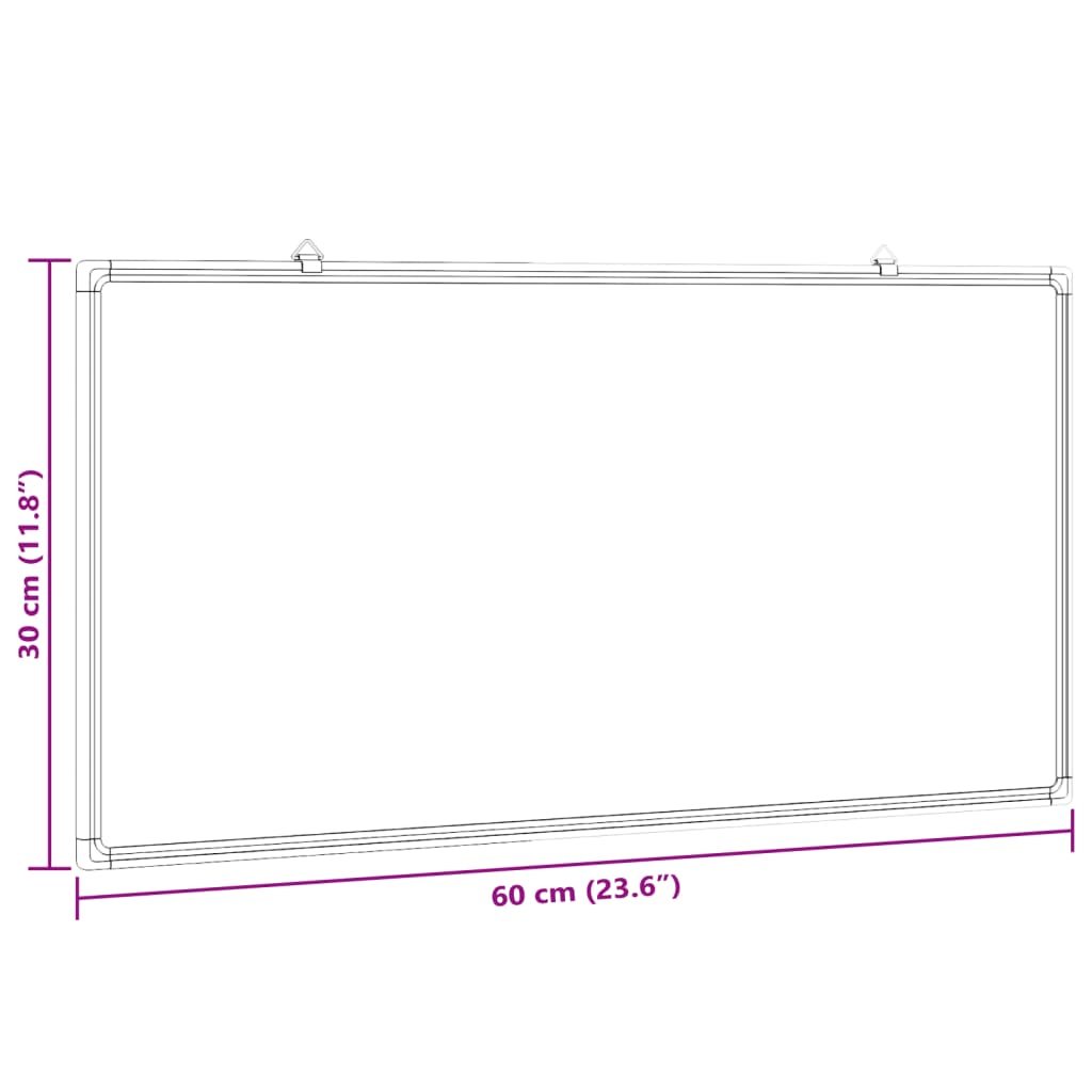 Magnetisk Tavle 60X30X1,7 Cm Aluminium