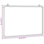 Magnetisk Tavle 60X40X1,7 Cm Aluminium