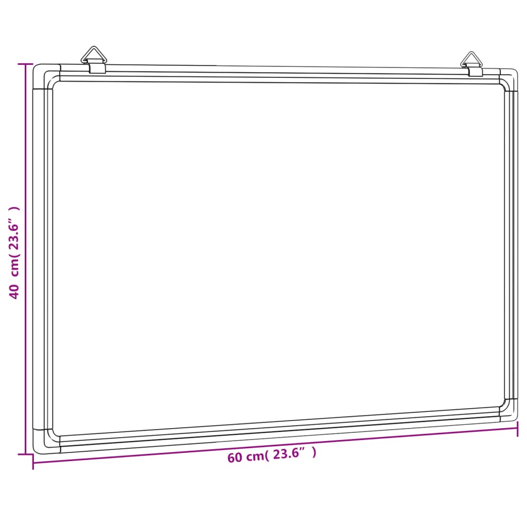 Magnetisk Tavle 60X40X1,7 Cm Aluminium