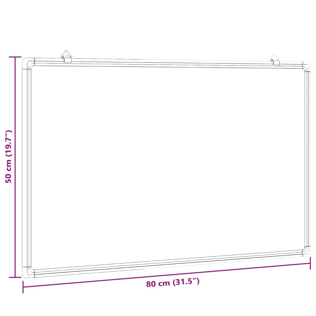 Magnetisk Tavle 80X50X1,7 Cm Aluminium