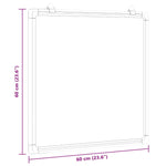 Magnetisk Tavle 60X60X1,7 Cm Aluminium