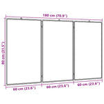 Magnetisk Tavle Sammenleggbar 180X80X1,7 Cm Aluminium