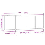 Magnetisk Tavle Sammenleggbar 160X50X1,7 Cm Aluminium