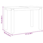 Spisebord Panama 117X60X75 Cm Heltre Furu