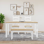 Spisebord Panama Hvit 160X80X75 Cm Heltre Furu