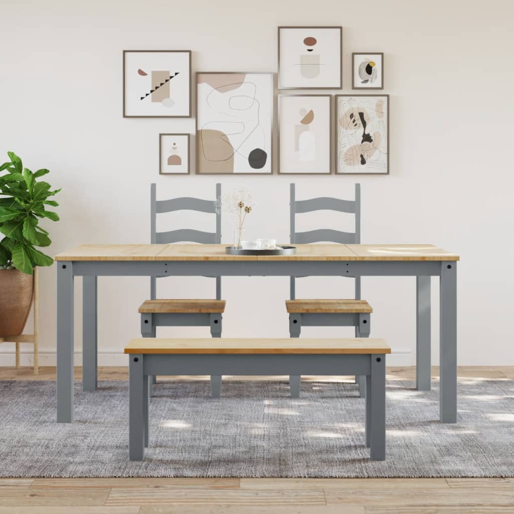 Spisebord Panama Grå 180X90X75 Cm Heltre Furu