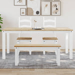 Spisebord Panama Hvit 180X90X75 Cm Heltre Furu