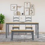 Spisebenk Panama Grå 105X30X45 Cm Heltre Furu