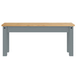 Spisebenk Panama Grå 105X30X45 Cm Heltre Furu