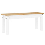 Skobenk Panama Hvit 105X30X45 Cm Heltre Furu