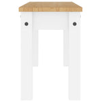 Skobenk Panama Hvit 105X30X45 Cm Heltre Furu