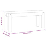 Skobenk Panama Hvit 105X30X45 Cm Heltre Furu
