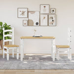 Spisebord Corona Hvit 112X60X75 Cm Heltre Furu