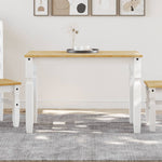 Spisebord Corona Hvit 112X60X75 Cm Heltre Furu