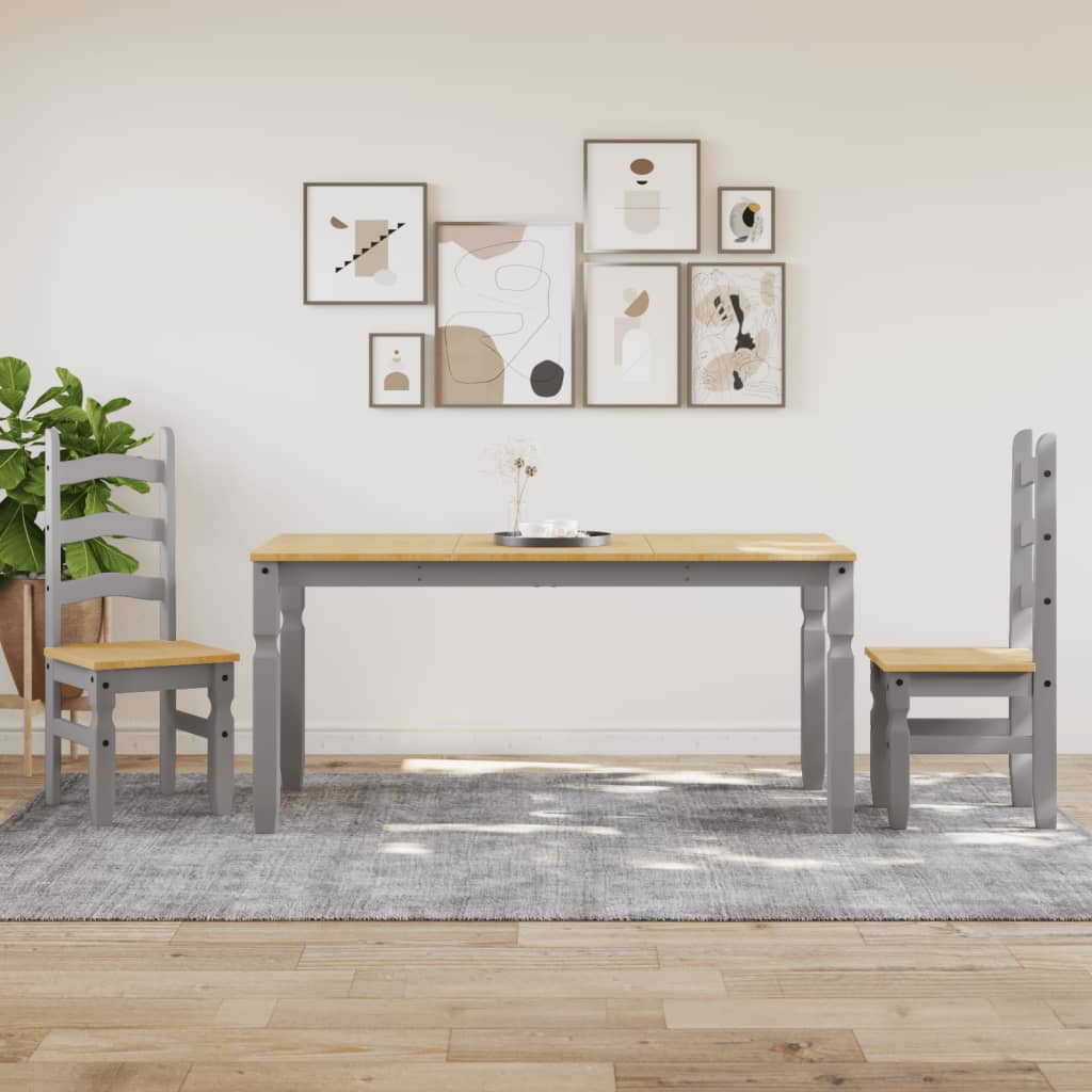 Spisebord Corona Grå 160X80X75 Cm Heltre Furu