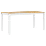 Spisebord Corona Hvit 160X80X75 Cm Heltre Furu