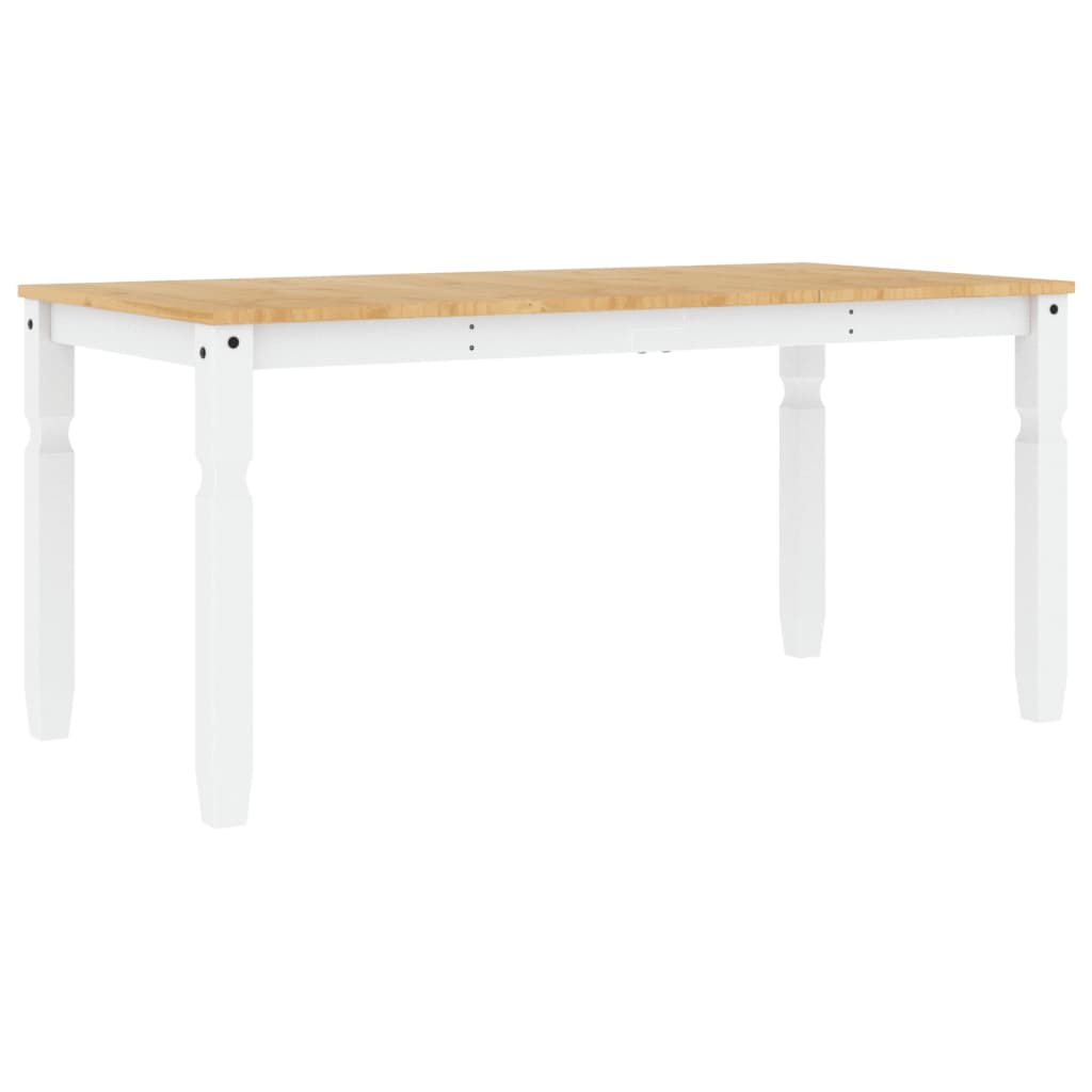 Spisebord Corona Hvit 160X80X75 Cm Heltre Furu
