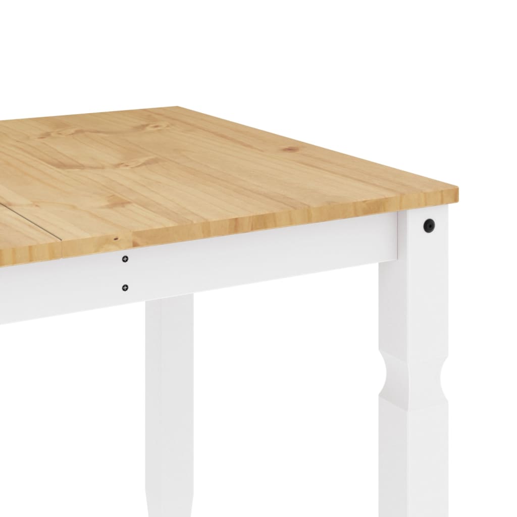 Spisebord Corona Hvit 160X80X75 Cm Heltre Furu