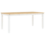 Spisebord Corona Hvit 180X90X75 Cm Heltre Furu