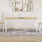 Spisebord Corona Hvit 180X90X75 Cm Heltre Furu