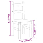 Spisestoler 2 Stk Grå 40X46X99 Cm Heltre Furu