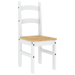 Spisestoler 2 Stk Hvit 40X46X99 Cm Heltre Furu