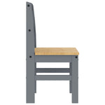 Spisestoler 2 Stk Panama Grå 40X46X90 Cm Heltre Furu