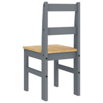 Spisestoler 2 Stk Panama Grå 40X46X90 Cm Heltre Furu