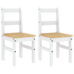 Spisestoler 2 Stk Panama Hvit 40X46X90 Cm Heltre Furu
