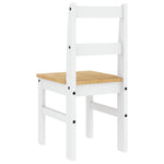 Spisestoler 2 Stk Panama Hvit 40X46X90 Cm Heltre Furu