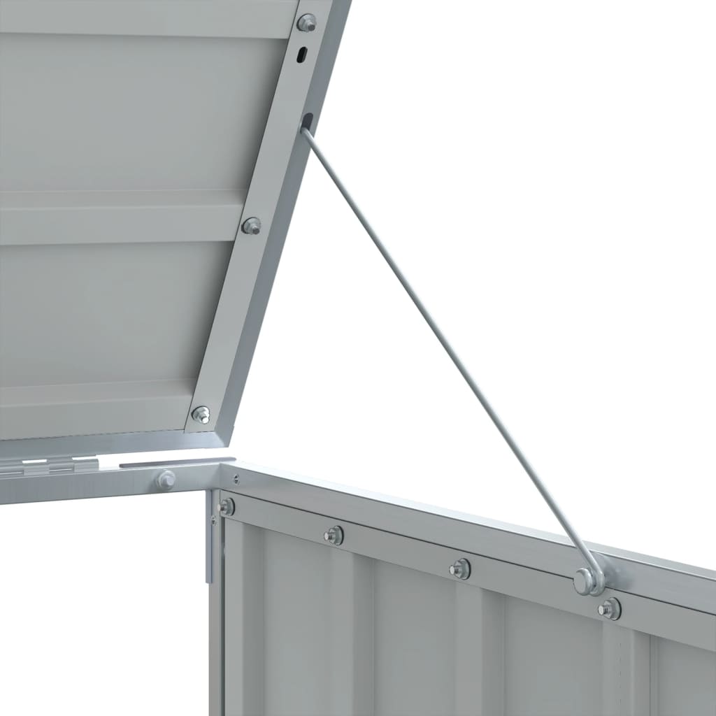 Søppeldunkskur For Enkelt Dunk Brun 72X81X115 Cm Stål