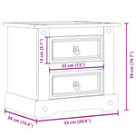 Nattbord Corona 53X39X50 Cm Heltre Furu