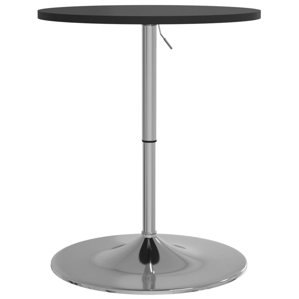 Barbord Svart 60X60X90 Cm Konstruert Tre Og Forkrommet Stål