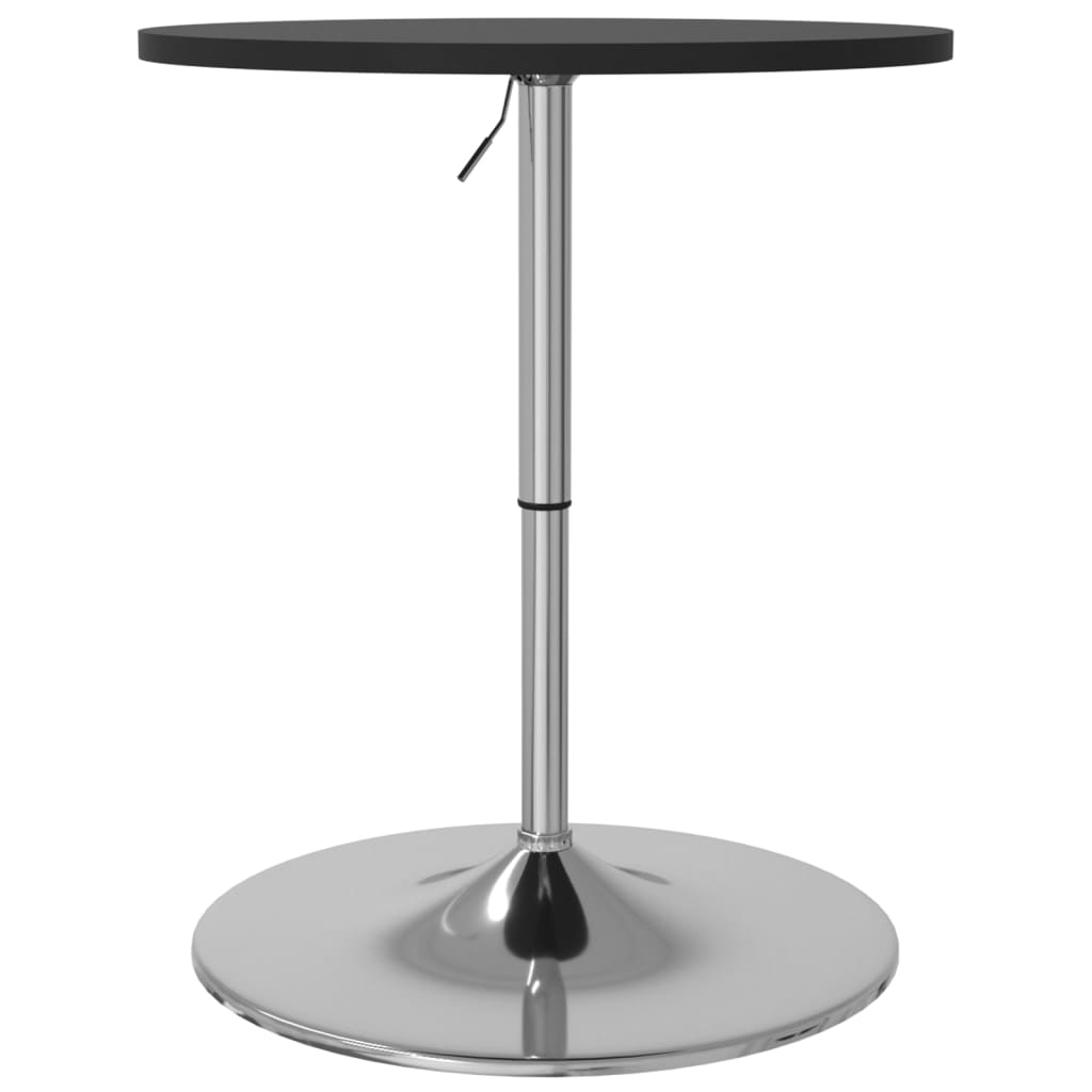 Barbord Svart 60X60X90 Cm Konstruert Tre Og Forkrommet Stål