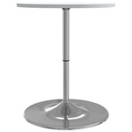 Barbord Hvit 60X60X90 Cm Konstruert Tre Og Forkrommet Stål