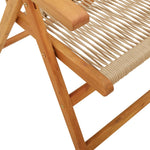 Lenestoler For Hage 4 Stk Beige Heltre Akasie