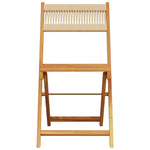 Sammenleggbare Hagestoler 4 Stk Beige Heltre Akasie