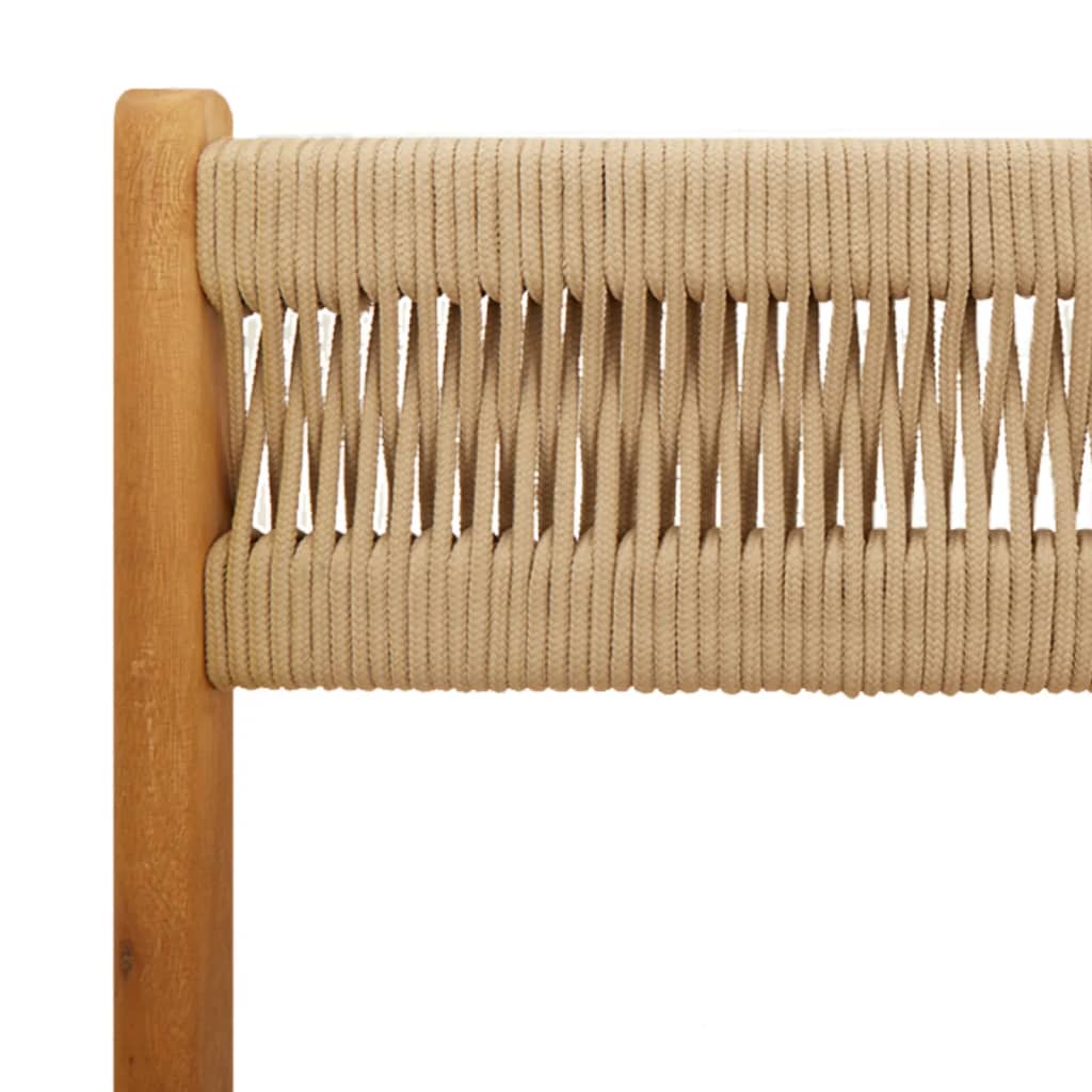 Sammenleggbare Hagestoler 4 Stk Beige Heltre Akasie