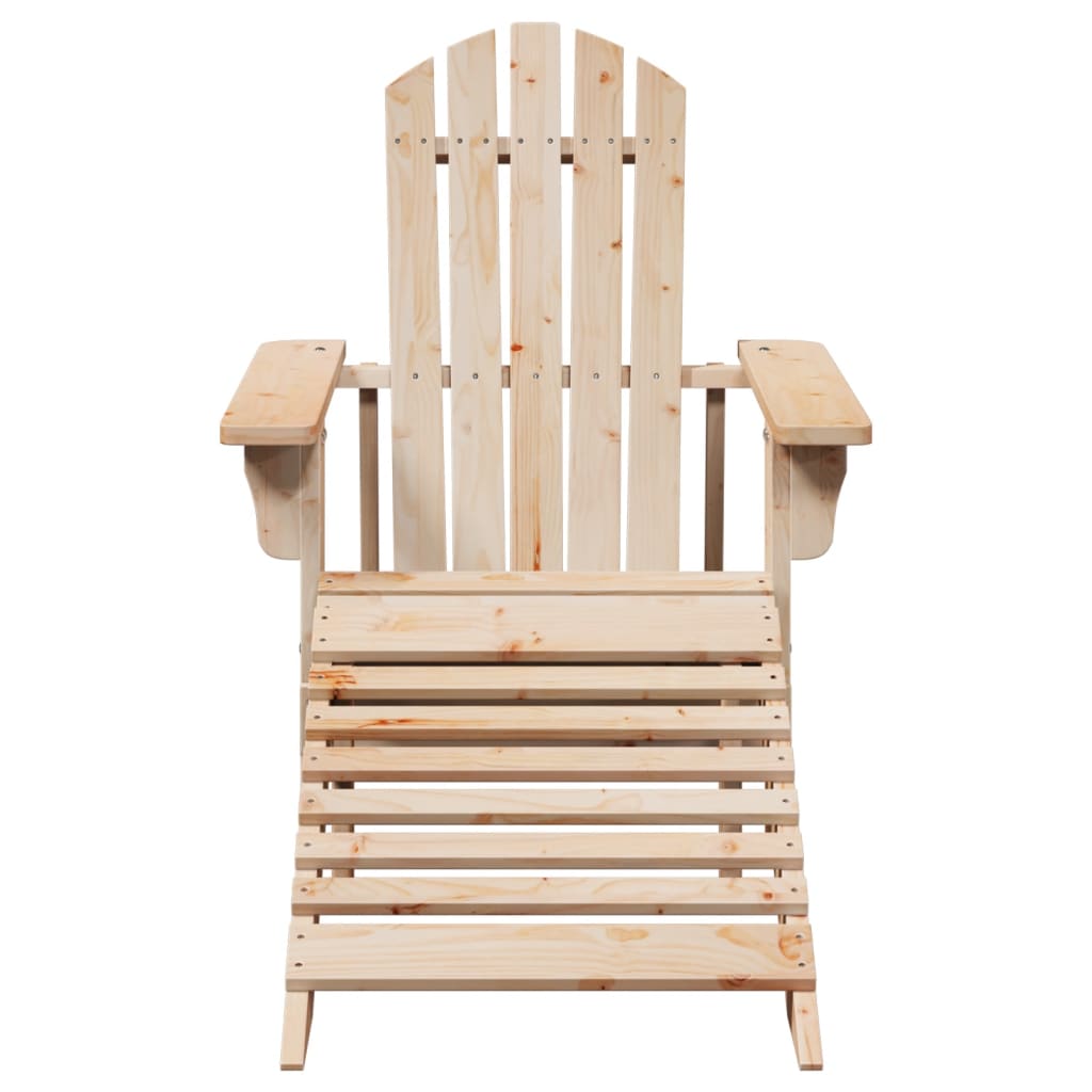 Adirondack-Stol Med Ottoman Heltre Gran